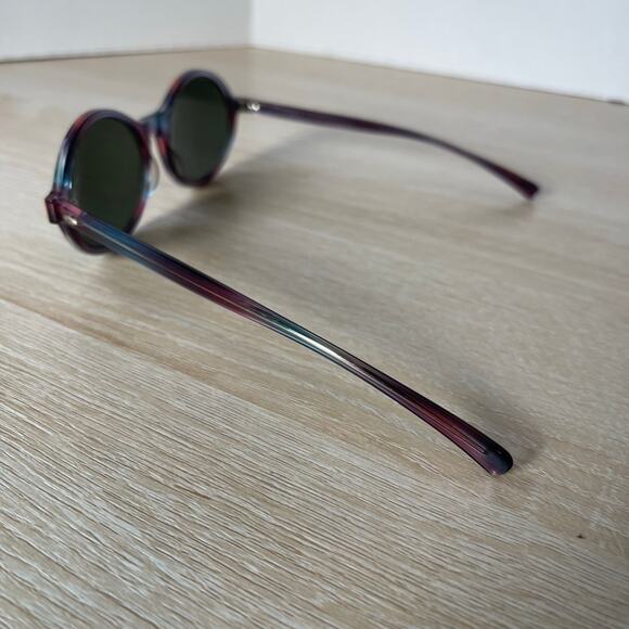 Vintage Bausch & Lomb Oberlin Sunglasses RARE! Oval Purple Blue Canada READ main image 4